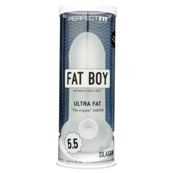 Perfect Fit - Fat Boy Original Ultra Fat - dzimumlocekļa uzmava (15 cm, balta)