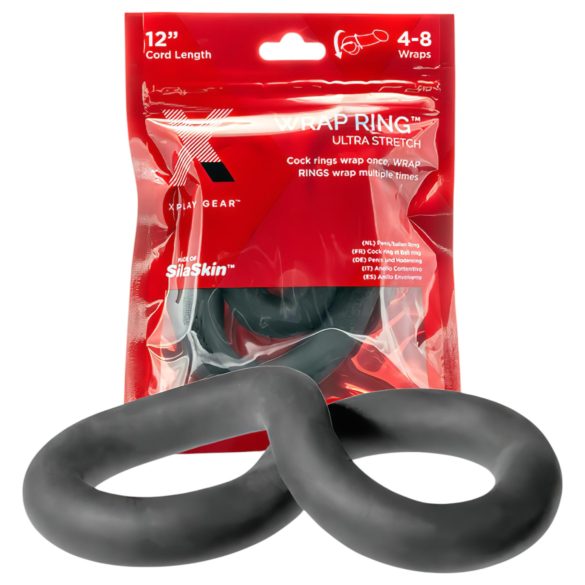 Perfect Fit Ultra Wrap 12 - bieza dzimumlocekļa gredzens - melns (30cm)
