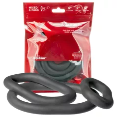   Perfect Fit Ultra Wrap - bieza dzimumlocekļa gredzenu komplekts melns 3 gab