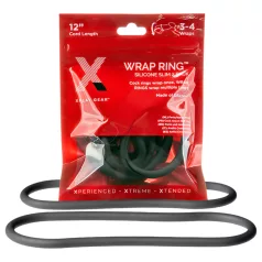   Perfect Fit Slim Wrap 12 - plāns dzimumlocekļa gredzens - melns (30cm)