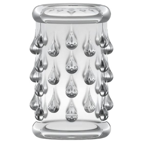 Stay Hard - dzimumlocekļa uzmava ar bumbiņām caurspīdīga