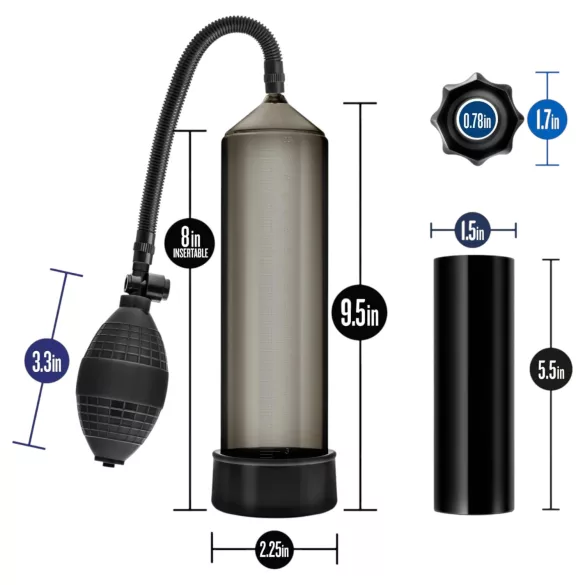 Quickie Kit - vīriešu vakuuma pumpja komplekts biezs 4 daļas