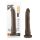 Dr. Skin 8.5 - dzīves reālists sūkņu dildo - brūns (20,5 cm)