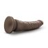 Dr. Skin 8.5 - dzīves reālists sūkņu dildo - brūns (20,5 cm)