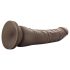 Dr. Skin 8.5 - dzīves reālists sūkņu dildo - brūns (20,5 cm)