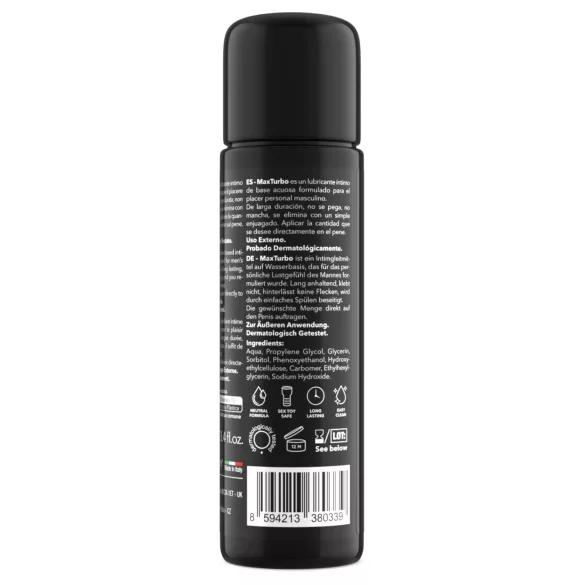 Intimateline MaxTurbo - uz ūdens bāzes lubrikants vīriešiem (100 ml)