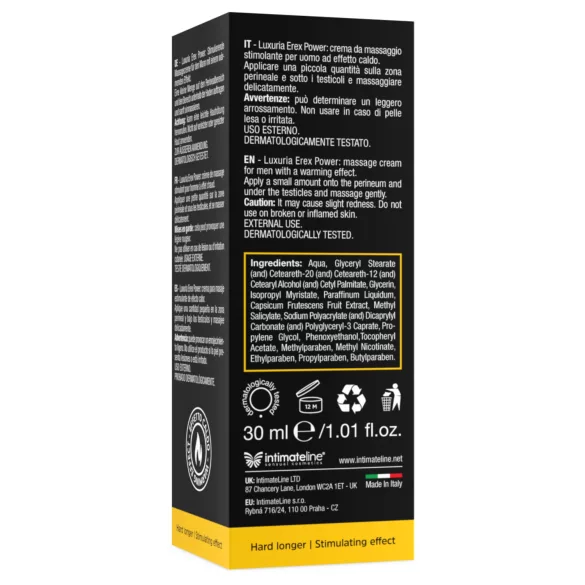 Intimateline Luxuria Erex Power - stimulējošs intīmais krēms (30 ml)