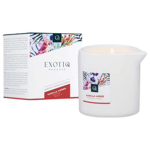 Exotiq - masāžas svece - vaniļa-ambra (60g)