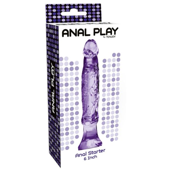 Toyjoy anālais dildo iesācējiem, realistisks, 16 cm, violets