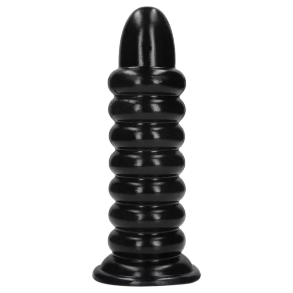 Ouch! Spiral Force - vītņots anālais spraudnis (melns) - 23,5 cm