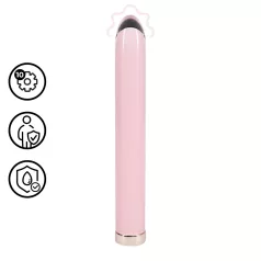 Loveline - taisns stikla vibrators (rozā)