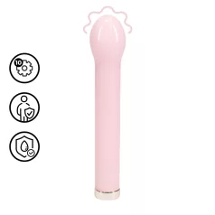 Loveline - stikla vibratoru ar apaļu galviņu (rozā)