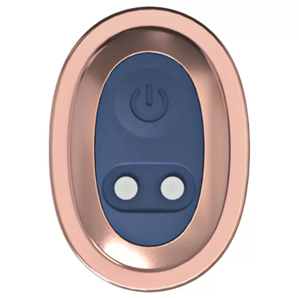 Loveline - vibrators ar maināmiem uzgaļiem (zils‑pelēks)