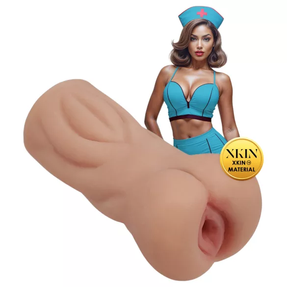 XKIN Naughty Nurse Trixie - reālistisks mākslīgais vagīnas masturbators (dabisks)