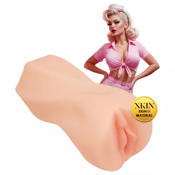 XKIN Cutie Darla - realistisks mākslīgais vaginālais masturbators (dabīgs)