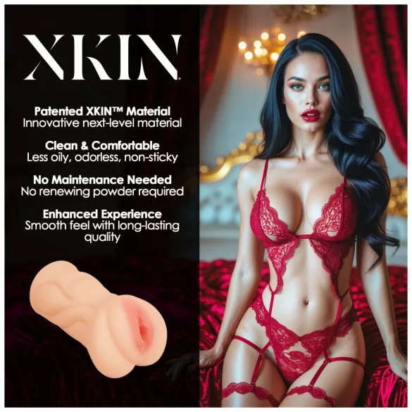 XKIN Seduction Tatiana - dzīvesbiedra imitācijas masturbators (dabisks)