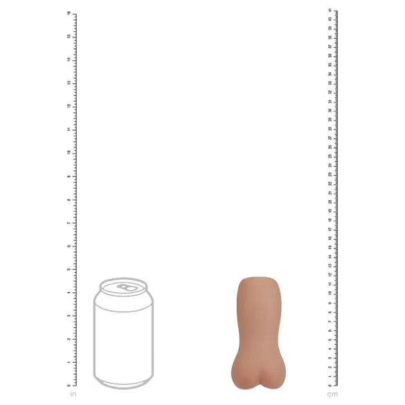 XKIN - reālistisks mākslīgais dibens masturbators - M (tumši naturāls)