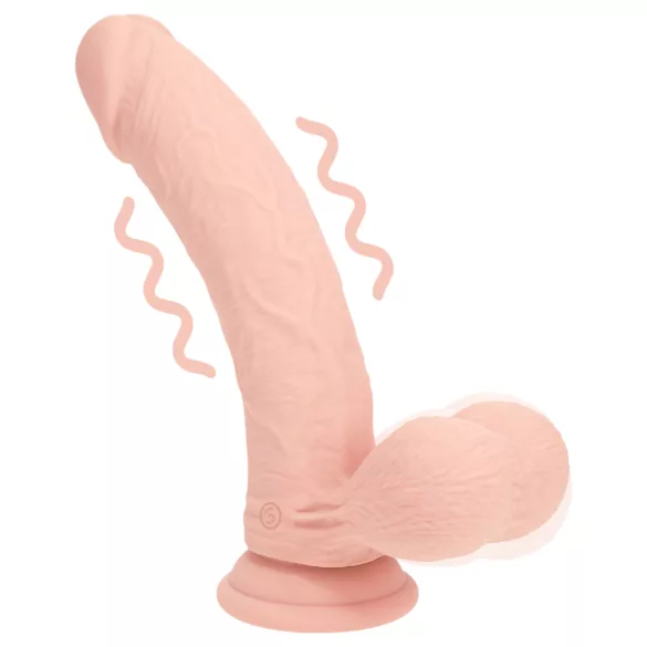 RealRock - dubultas blīvuma realistisks vibrators (ķermeņa krāsas) - 15 cm