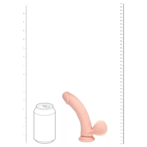 RealRock - dubultas blīvuma realistisks vibrators (ķermeņa krāsas) - 15 cm