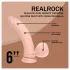 RealRock - dubultas blīvuma realistisks vibrators (ķermeņa krāsas) - 15 cm