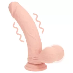   RealRock - dubultas blīvuma reālistisks vibrators (ķermeņa krāsas) - 18 cm