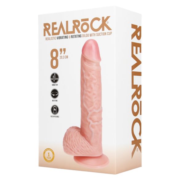 REALROCK - rotējošs vibrators - dabisks (20,5cm)