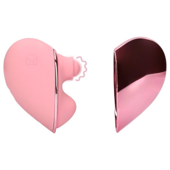 Loveline sirdspukstu vibrators - akumulatora klitora stimulators (rozā)