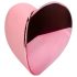 Loveline sirdspukstu vibrators - akumulatora klitora stimulators (rozā)
