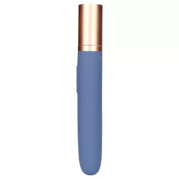Loveline Travel - uzlādējams vibrators ar lubrikanta tvertni zils