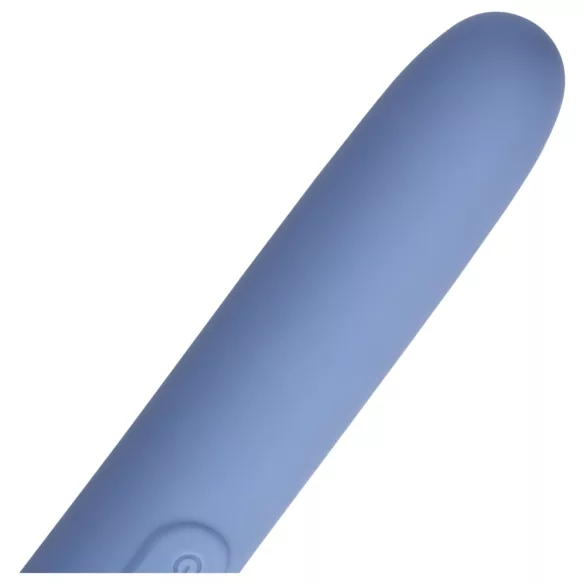 Loveline Travel - uzlādējams vibrators ar lubrikanta tvertni zils