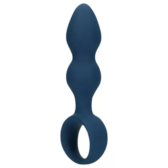Loveline - anālais dildo ar gredzenu vidējs zils