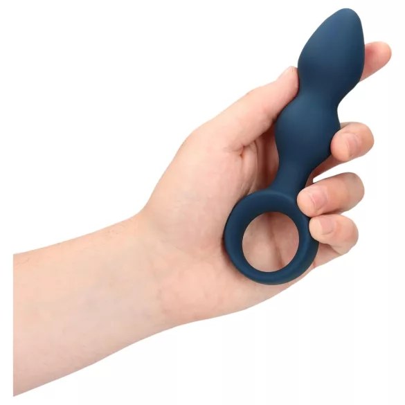 Loveline - anālais dildo ar gredzenu vidējs zils