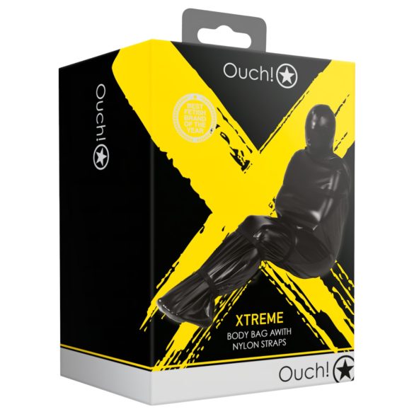 Ouch! Xtreme ķermeņa maiss bondage melns