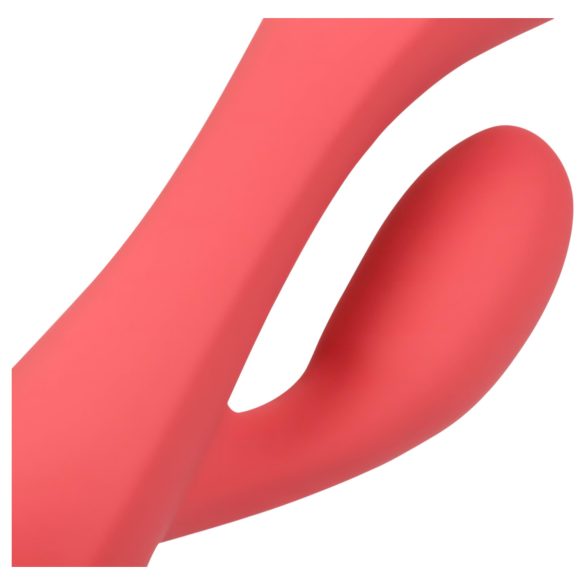 Loveline - uzlādējams ūdensizturīgs vibrators ar klitora stimulatoru rozā