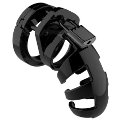 ManCage Model 02 - dzimumlocekļa būris (melns) - 9 cm