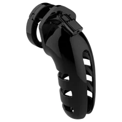   ManCage Model 06 - dzimumlocekļa būris vīriešiem (melns) - 14 cm