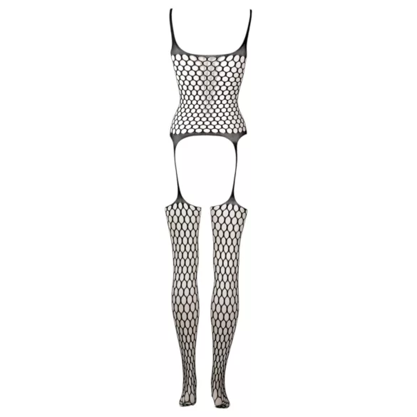 Le Désir - melns tīkliņveida komplekts ar punktiem (S-XL)