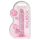 REALROCK - caurspīdīgs, reālistisks dildo - rozā (17cm)