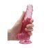 REALROCK - caurspīdīgs, reālistisks dildo - rozā (17cm)