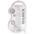 REALROCK – caurspīdīgs reālistisks dildo – caurspīdīgs (17 cm)