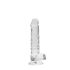 REALROCK – caurspīdīgs reālistisks dildo – caurspīdīgs (17 cm)