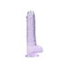 RealRock - caurspīdīgs reālistisks dildo violets 19cm