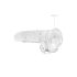 REALROCK - caurspīdīgs reālistisks dildo - 19 cm