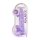 REALROCK - caurspīdīgs reālistisks dildo - violets (22 cm)