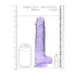 RealRock - caurspīdīgs reālistisks dildo lila 22cm