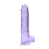 RealRock - caurspīdīgs reālistisks dildo lila 22cm