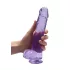RealRock - caurspīdīgs reālistisks dildo lila 22cm
