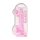REALROCK - caurspīdīgs, reālistisks dildo - rozā (22 cm)
