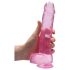 RealRock - caurspīdīgs reālistisks dildo ar piesūcēju rozā 22 cm