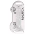 RealRock - caurspīdīgs reālistisks dildo (caurspīdīgs, 22 cm)